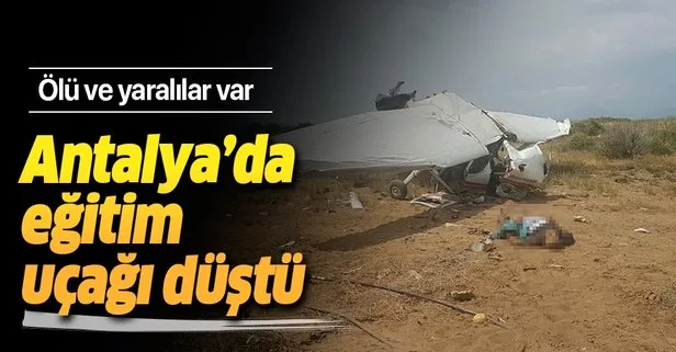 Son dakika: Antalya’da eğitim uçağı düştü! Ölü ve yaralılar var