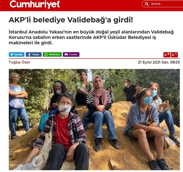 Fondaş medyadan Validebağ Korusu üzerinden algı operasyonu! Belediye çalışmasını "baskın" diye duyurdular-2