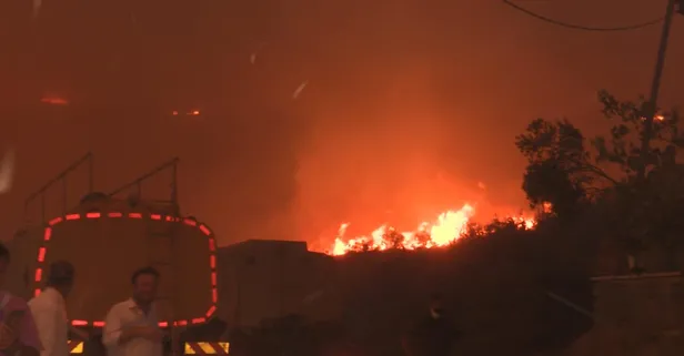 Marmara Adası’nda alevler yeniden yükseldi