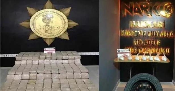 Yüksekova'da şok operasyon! Tam 157 kilo...