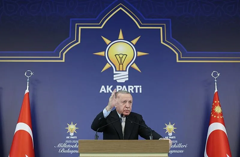 Başkan ve AK Parti Genel Başkanı Recep Tayyip Erdoğan, partisinin genel merkezinde düzenlenen Grup Toplantısı'na katılarak konuşma yaptı. (AA)