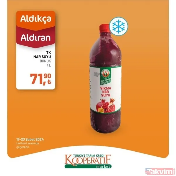 Tarım Kredi KATALOĞU 19-23 Şubat 2024 FİYAT LİSTESİ! Kooperatif market 32 üründe fiyatları indirdi! 2 katlı 6'lı kağıt havlu 54.90 TL... - 2
