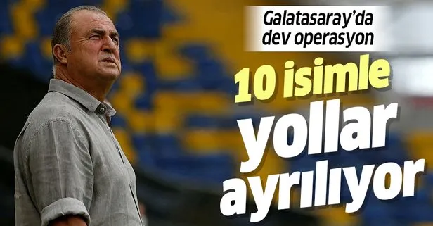 Galatasaray’da dev operasyon! 10 isimle yollar ayrılıyor