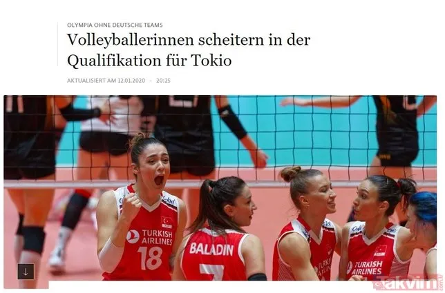 A Milli Kadın Voleybol Takımı Tokyo vizesini kaptı! Dünya basınında çok konuşuldu