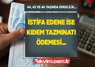 İstifa edene ise kıdem tazminatı ödeniyor! Emekli olmayı bekleyenler için büyük müjde! 44, 45 ve 46 yaşında emeklilik müjdesi