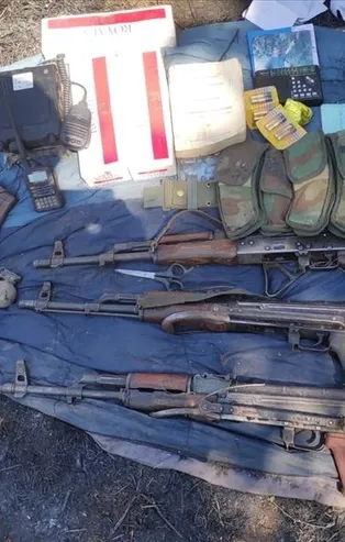 Pençe Harekatı'nda teröristlere ait silah ve mühimmat ele geçirildi