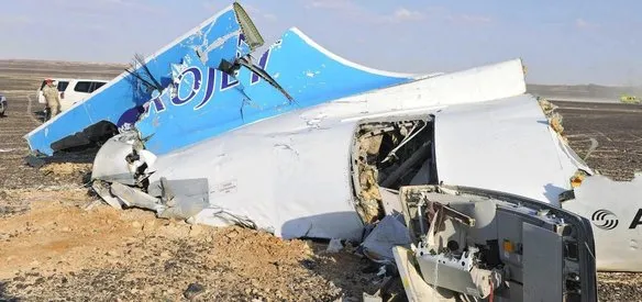Sina Yarımadası'nda Rusya'ya ait yolcu uçağının düşmesi sonucu 224 kişi yaşamını yitirdi