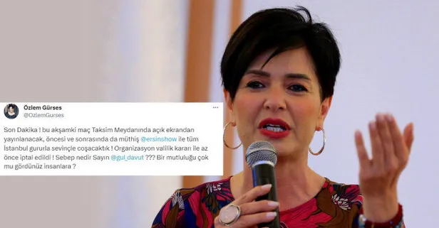 CHP yandaşı Özlem Gürses'ten ikinci Gülnaz Şırınga vakası! Türkiye Kadın Voleybol takımımızın final maçı 'Taksim'de gösterilmeyecek' dedi Valilik yalanladı