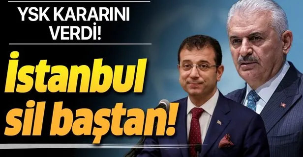 YSK, İstanbul’da Büyükşehir Belediye Başkanlığı seçiminin iptaline ve yenilenmesine karar verdi