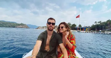 Ezgi Eyüboğlu sevgilisi Oğulcan Engin ile bebek provasında! Acun Ilıcalının...