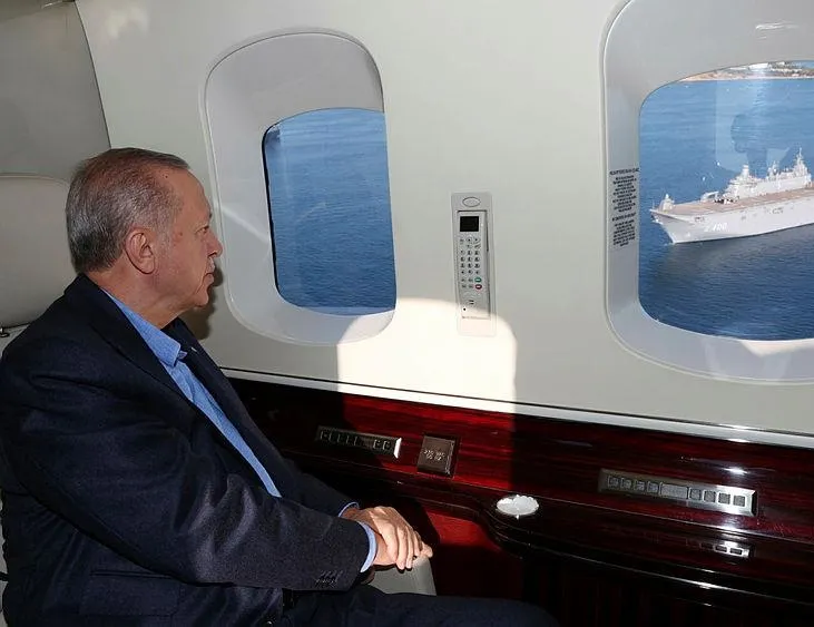 Başkan Erdoğan havadan inceledi!