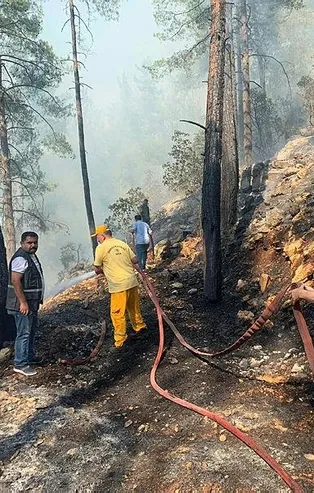 Son dakika: Burdur'un Bucak ilçesinde mangal ateşi, 46 dönüm araziyi kül etti