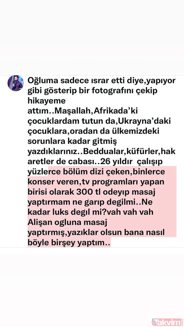 Alişan'ın 3 yaşındaki oğlu Burak'a Survivor izlerken masaj yapılmıştı... Tepkilere ateş püsküren Alişan: "Vah vah yazıklar olsun bana..." - 6