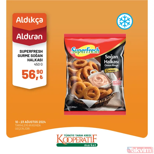 Tarım Kredi'de 59 üründe altın fiyatlar sıralandı! Hafta başı indirimi geldi: 13-23 Ağustos'ta yoğurt, peynir, tereyağı, balık, un... - 47