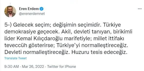 CHP'deki adaylık savaşında Muhittin Böcek'in ardından bir açıklama da Eren Erdem'den geldi-10