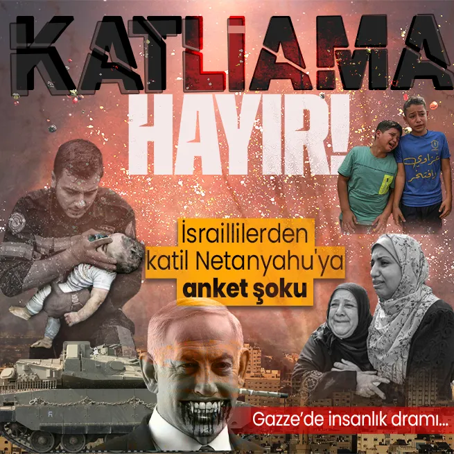 İsraillilerden katil Netanyahuya anket şoku! Halk kara harekatı istemiyor