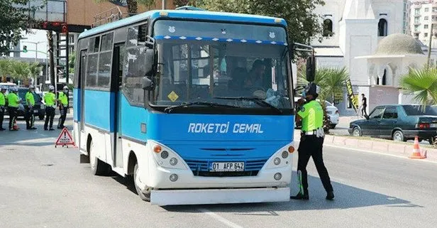 Adana’da polis minibüsteki ’roket’i affetmedi: Üç ayrı nedenden ötürü 6500 TL ceza