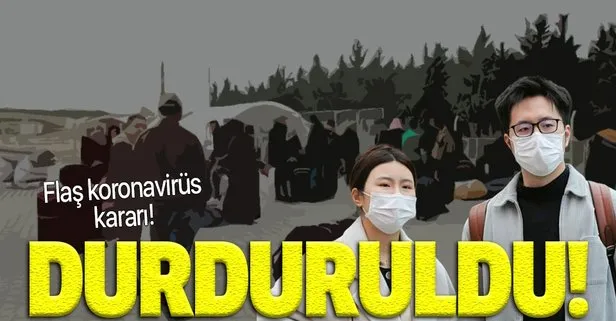 Türkiye’den flaş koronavirüs kararı! Suriyelilerin ülkelerine gidişleri ikinci bir emre kadar durduruldu!