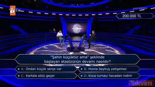 Mehmet Okan Türkbağ 200 Bin Tl Yolunda: "Yarı Yarıya" Jokerini Kullandı "Kim Milyoner Olmak İster" Yarışmasında Gösterdiği Üstün Performansla İzleyenleri...