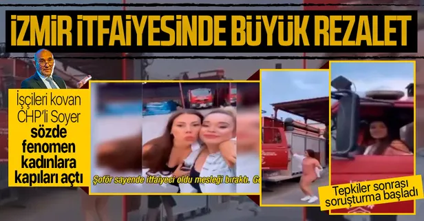 İzmir itfaiyesinde skandal görüntüler! Bunun sorumlusu kim? Soruşturma başlatıldı