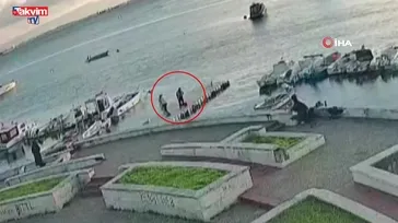 Pendik’te vicdanları sızlatan olay: Kediye tekme atıp denize fırlattı