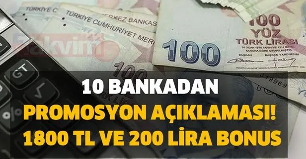 1800 TL ve 200 lira bonus verilecek! Netleşti! Emeklilere 10 bankadan promosyon açıklaması!