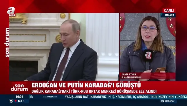 Başkan Erdoğan ile Rusya Devlet Başkanı Putin'den kritik Dağlık Karabağ görüşmesi