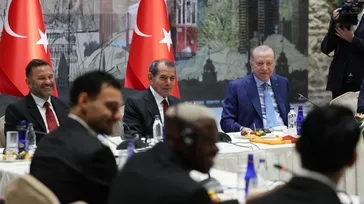 Başkan Erdoğan Galatasaray'ı kabul etti