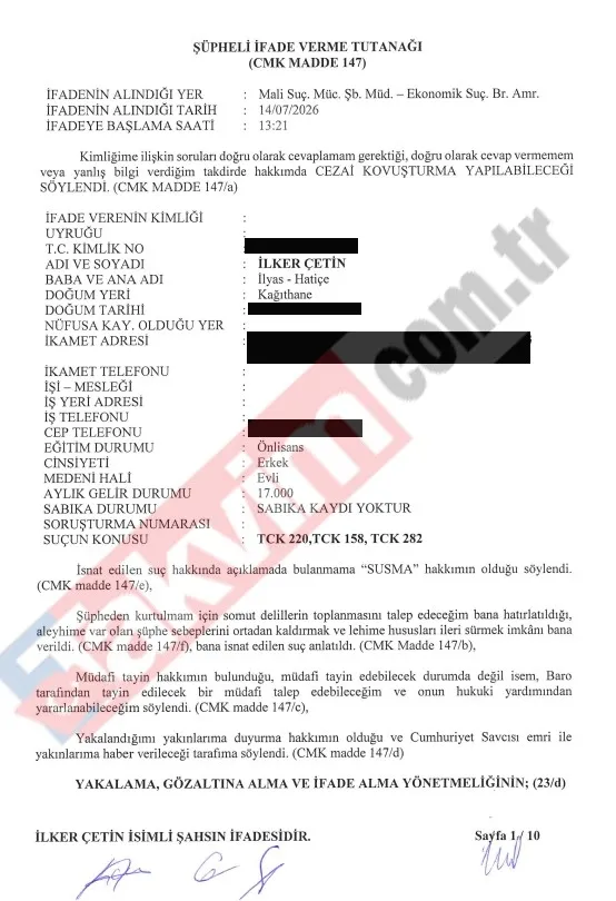 Haluk Levent’in eski şoföründen çarpıcı ifade: Benim hesabımı kullandı! Kıbrıs’ta milyonluk jeton ve para transferi dosyada-3