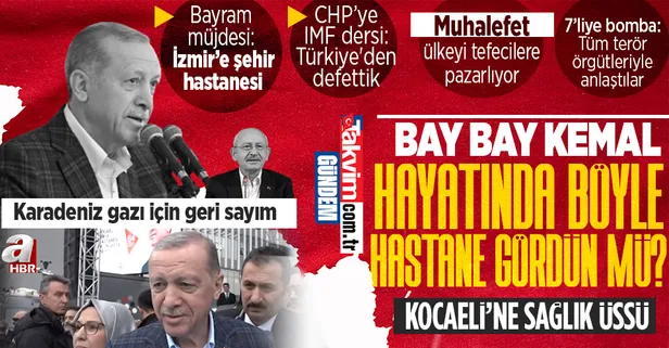 Son dakika: Kocaeli Şehir Hastanesi açıldı: Başkan Recep Tayyip Erdoğan'dan 7'li koalisyona tepki