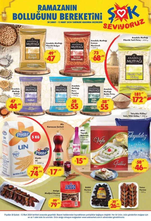 29 Şubat-5 Mart 2024 ŞOK aktüel fiyat listesi! 220 gr sucuk 80 TL, Tel kadayıf 38.50 TL... ŞOK'ta Ramazan ayı indirimi!-5