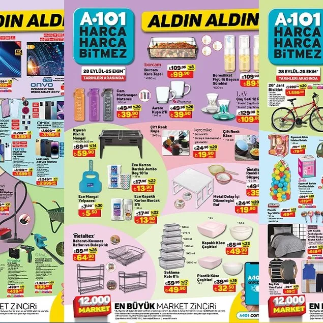 Hafta sonu geldi A101’e yetişin!