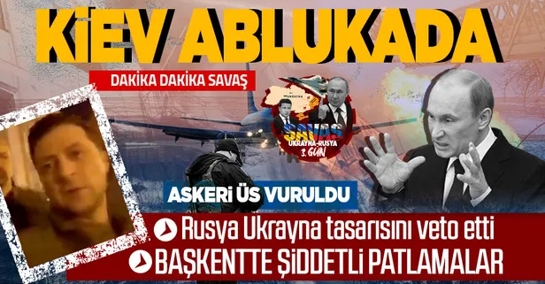 İşte dakika dakika Rusya-Ukrayna savaşı: ABD ve AB'den Lavrov ve Putin'e yeni yaptırımlar... Kiev'de patlama sesleri...
