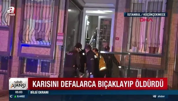 Küçükçekmece'de kadın cinayeti: Tartıştığı karısını defalarca bıçaklayıp öldürdü
