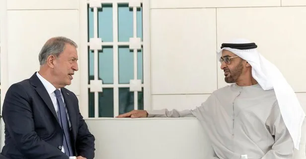 Milli Savunma Bakanı Hulusi Akar, BAE Devlet Başkanı Al Nahyan ile görüştü