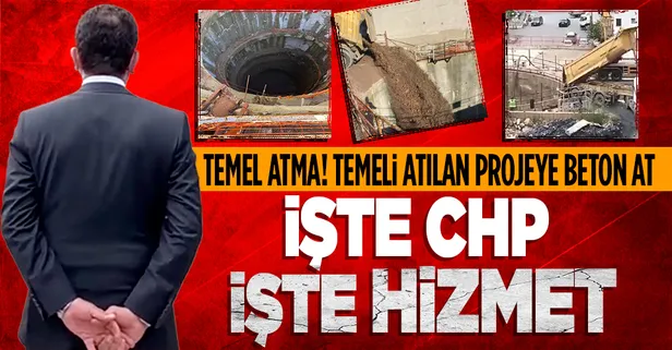 CHP'li İBB, metro hattı için açılan çukurları toprakla kapatıyor