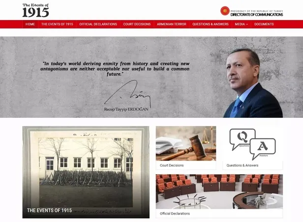 Cumhurbaşkanlığından Sözde Ermeni soykırımı iftiralarını çürütecek proje! 1915.gov.tr yayında-1