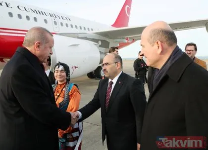 Trabzon’da Başkan Erdoğan’a sevgi seli!