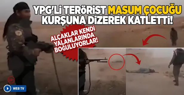 YPG'li terörist masum çocuğu böyle taradı