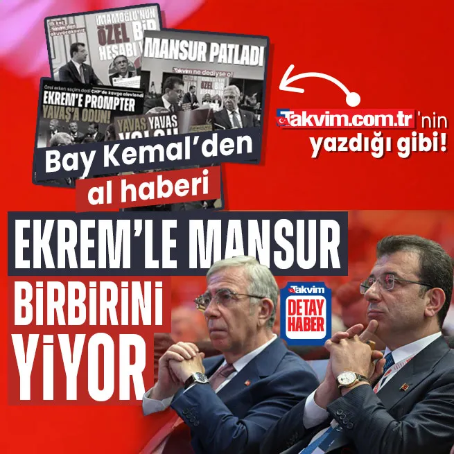 Kemal Kılıçdaroğlu bombayı patlattı... Ekrem İmamoğlu ile Mansur Yavaş arasında kavga var!