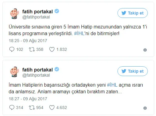 Fatih Portakal'ın imam hatip hazımsızlığı-1