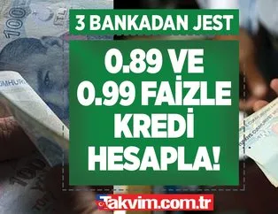 Ziraat Bankası, Halkbank, Vakıf Bankası ezber bozdu! 0.89 ve 0.99 faizle kredi hesaplama! 10 yıl vade ile 100.000, 200.000, 300,000 TL geri ödeme tablosu