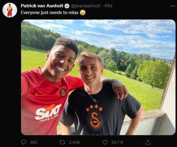 Galatasaray antrenmanında kavga: Kerem Aktürkoğlu ve Van Aanholt birbirine girdi-5