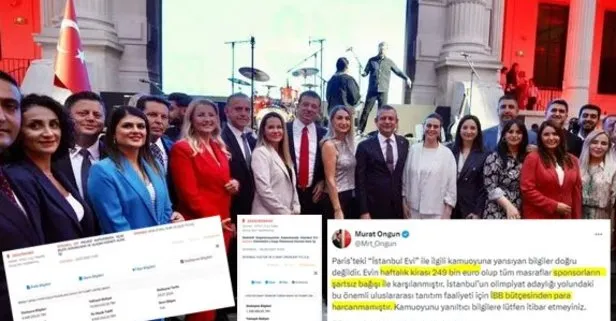 CHP’li İBB’nin Paris ’party’sinin maliyeti ortaya çıktı! Sponsor yalanı çürütüldü