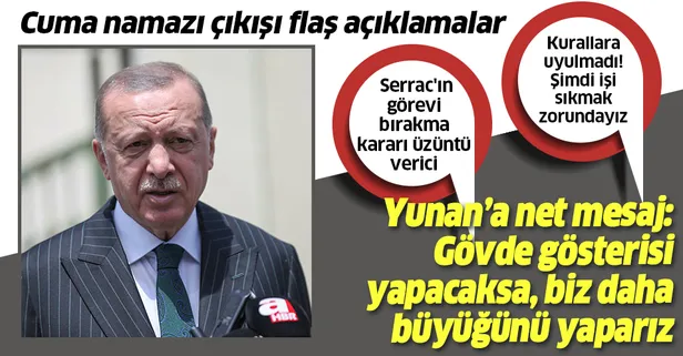 Son dakika: Başkan Erdoğan'dan Cuma namazı sonrası önemli açıklamalar