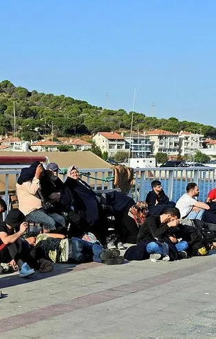 Çeşme'de 82 göçmen yakalandı