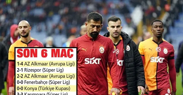 Galatasaray’da ilginç istatistik! Son 6 maçta tek galibiyet