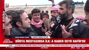 Dünya medyasında ilk: A Haber Deyr Hafir'de