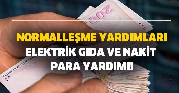 Devletten yardım müjdesi! Normalleşme desteği kimlere verilecek?