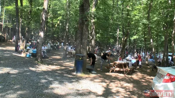 İstanbul'da güzel havayı görenler akın etti! Belgrad Ormanı girişinde metrelerce araç kuyruğu - 5